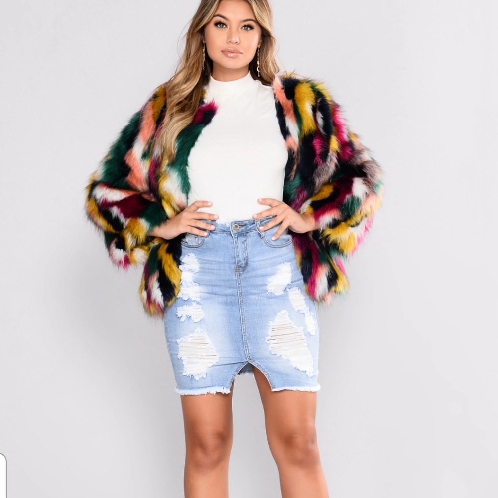 NWT 'Chosen One' Denim Skirt - Picture 2 of 6